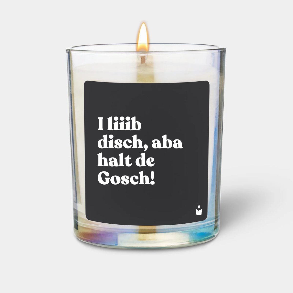 Duftkerze Rainbow Woody I liiib disch, aba halt de Gosch!