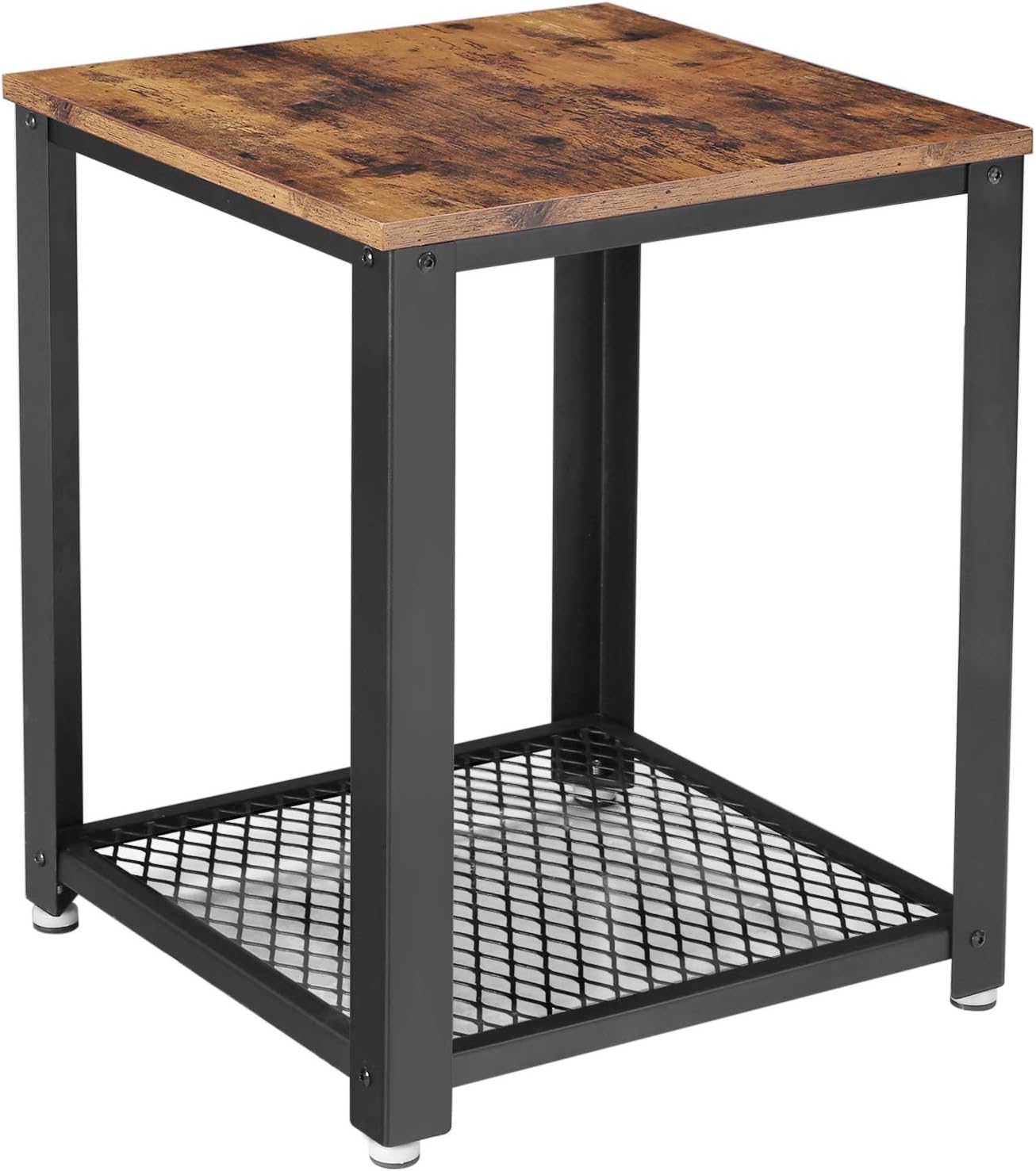 Beistelltisch Industrie-Design mit Gitterablage Vintage