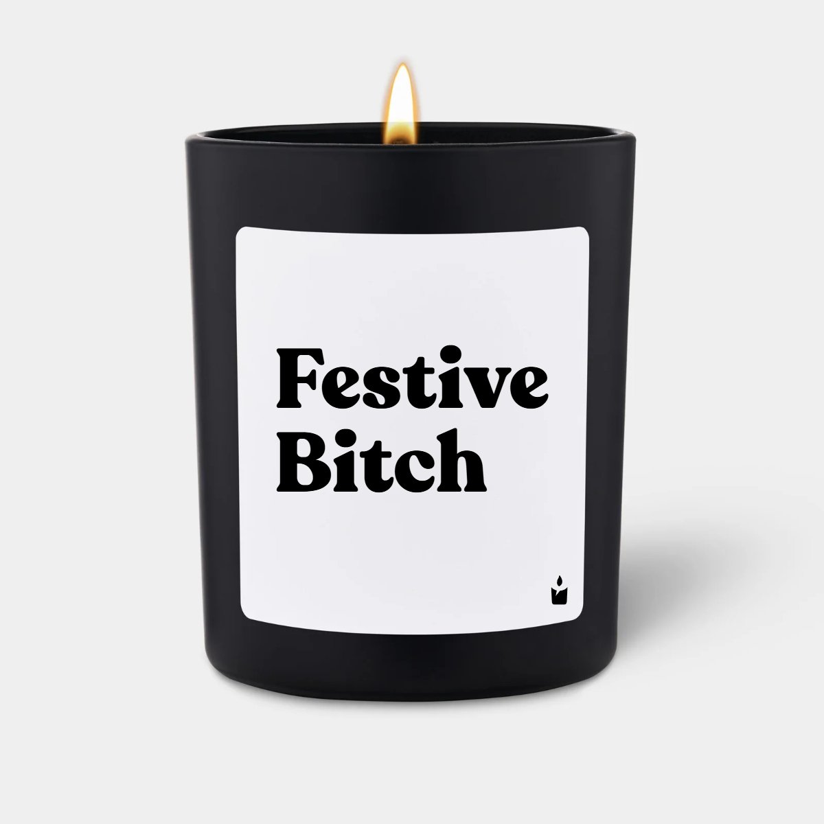 Duftkerze Schwarz Woody Festive Bitch