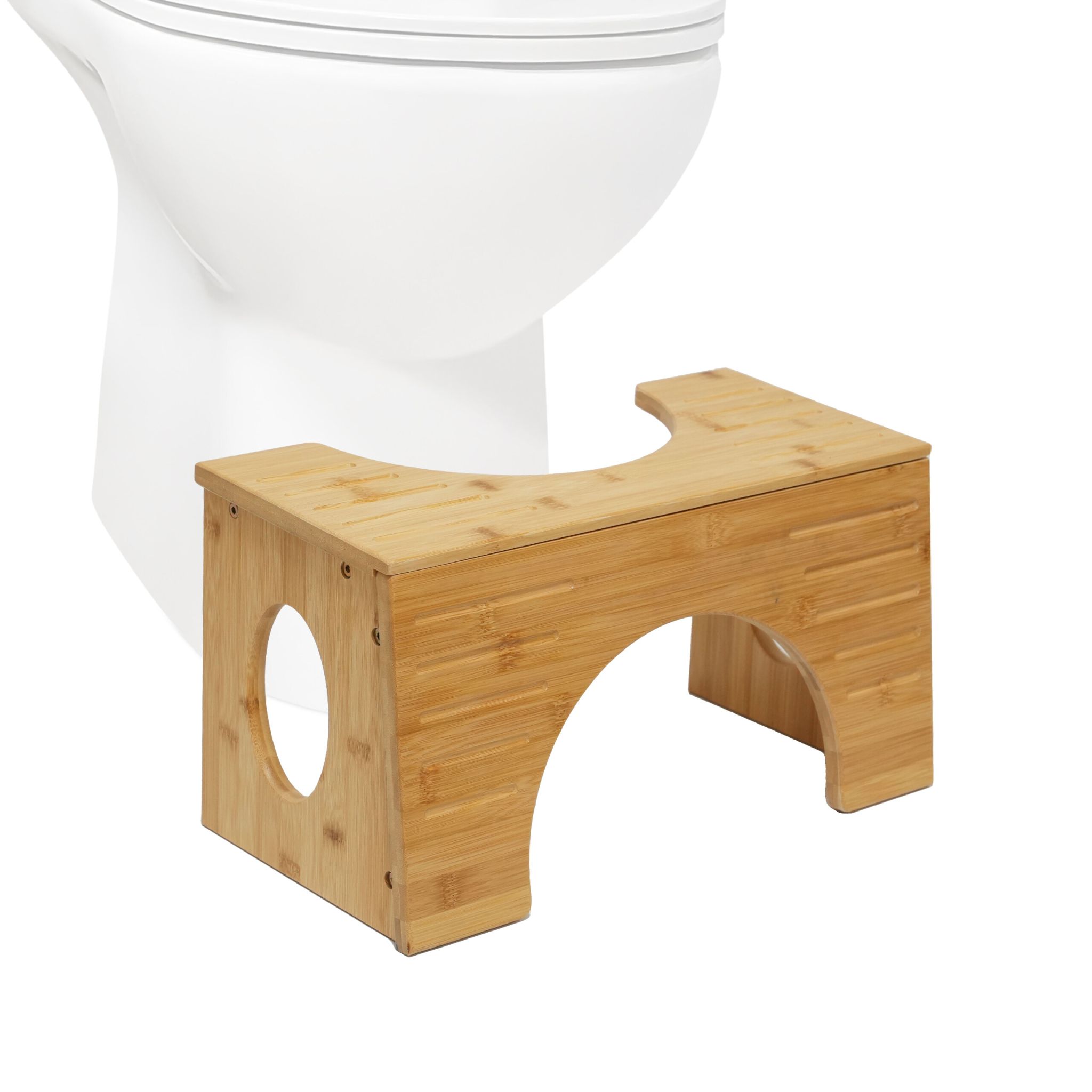 Toilettenhocker Bambus Hellbraun