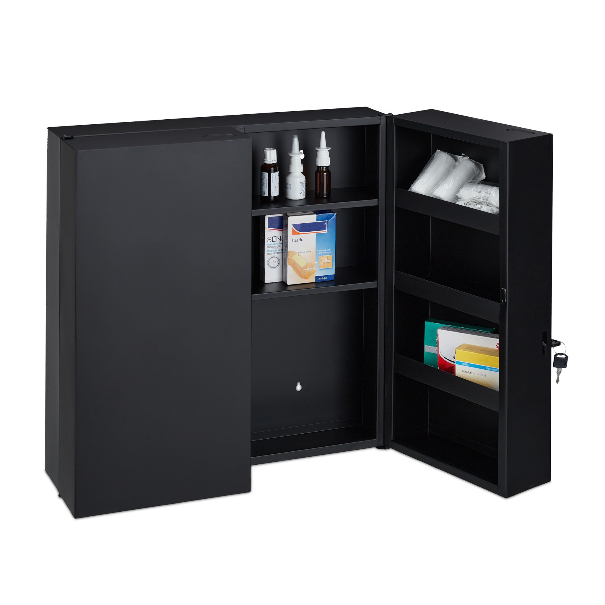Medizinschrank XXL in Anthrazit Anthrazit