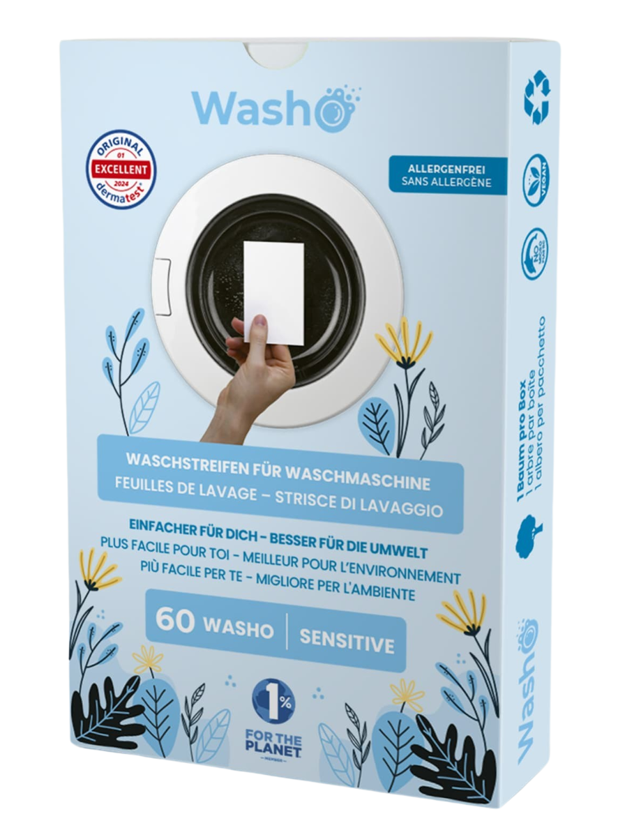 Waschstreifen 60 Stk. Sensitive - Made in Germany