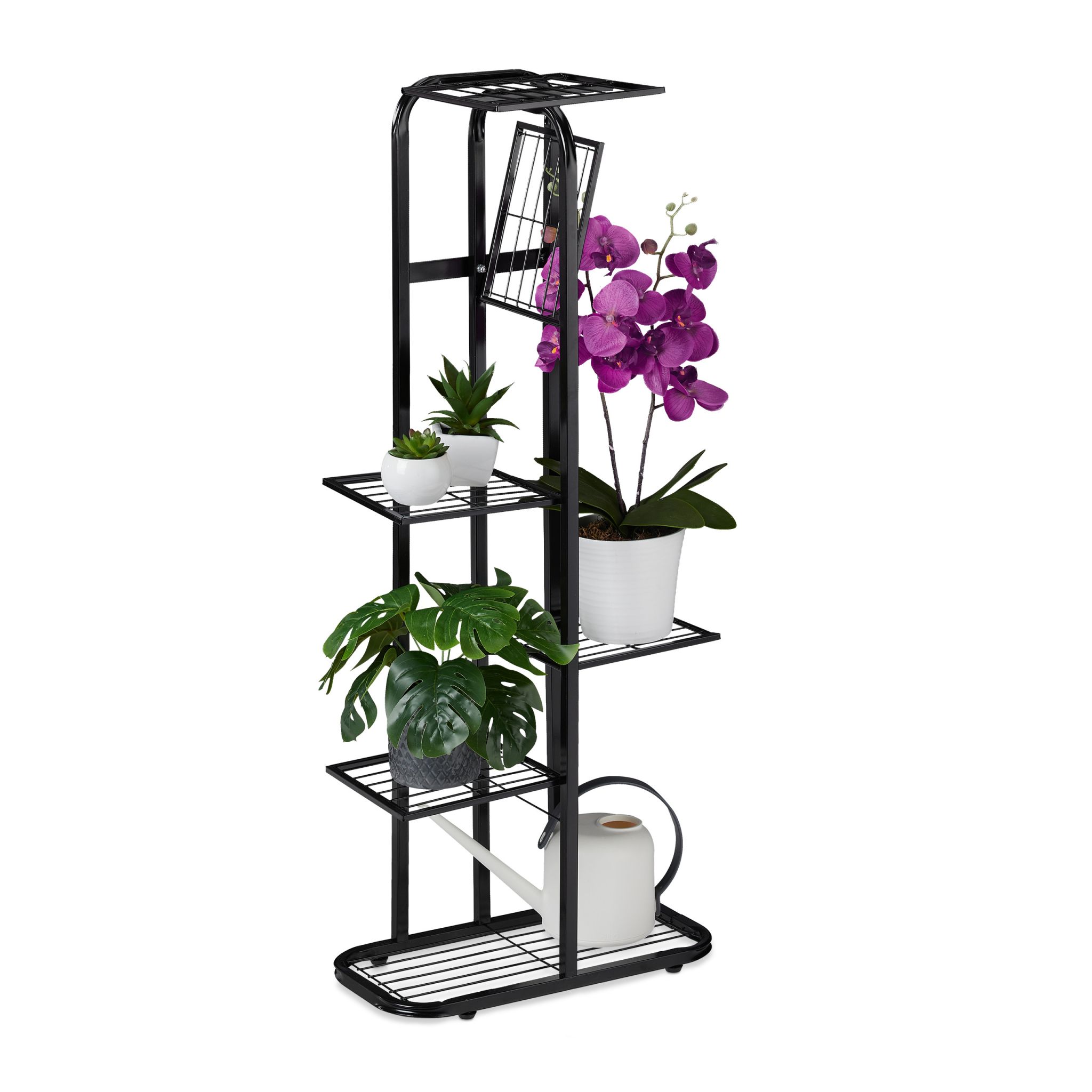 Blumentreppe Metall 6 Etagen Schwarz
