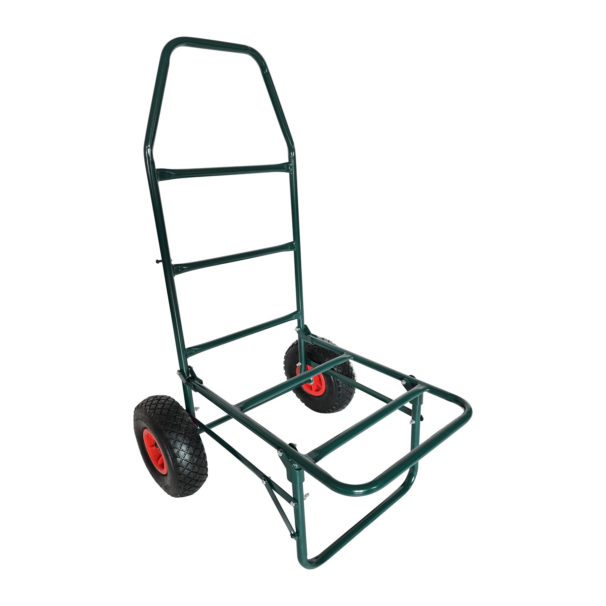 Transportwagen klappbar 80kg Dunkelgrün-Rot