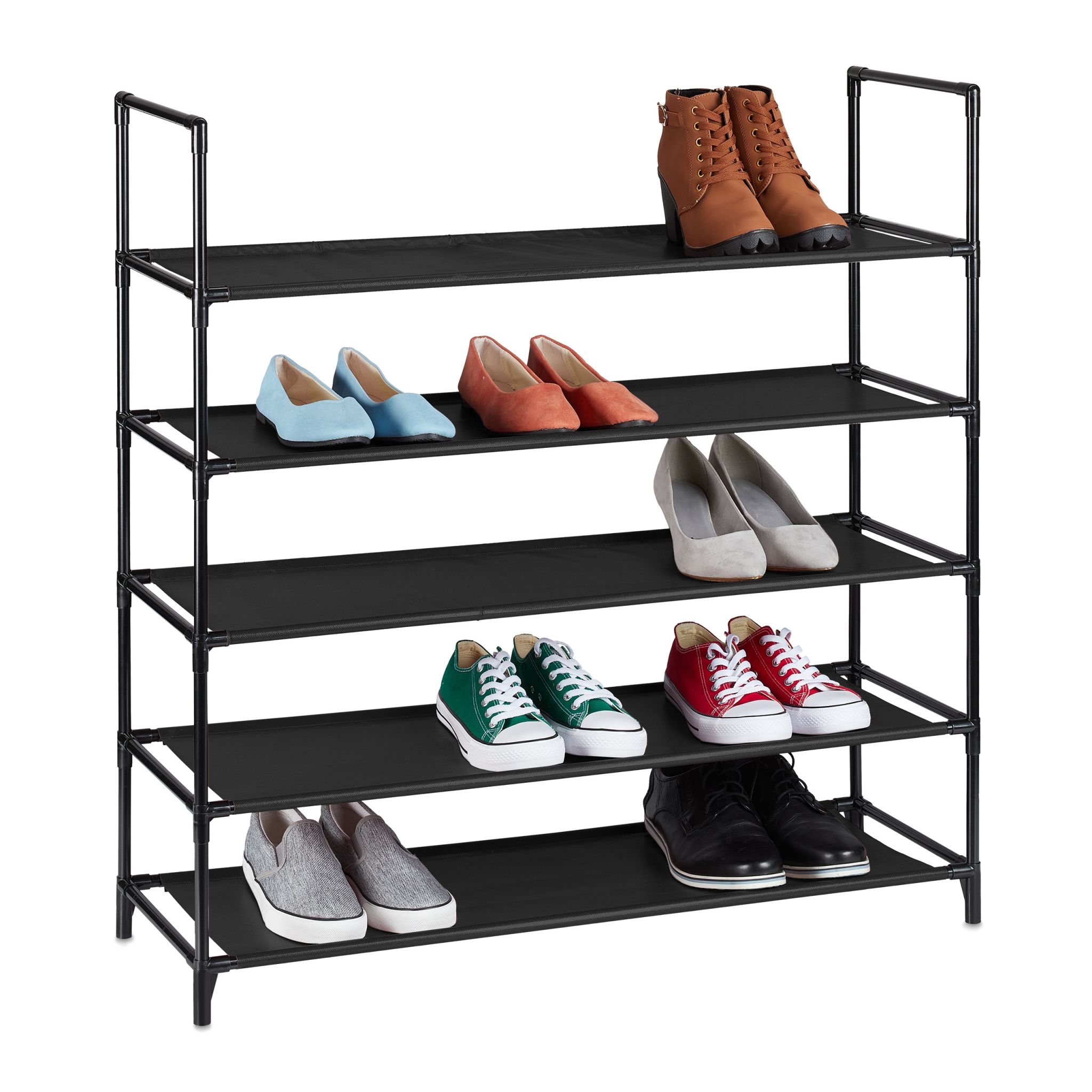 Schuhregal Stecksystem XL Schwarz