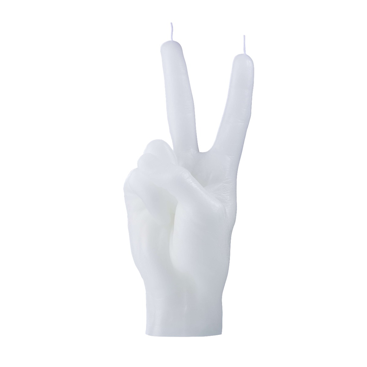 Kerze Peace Weiss