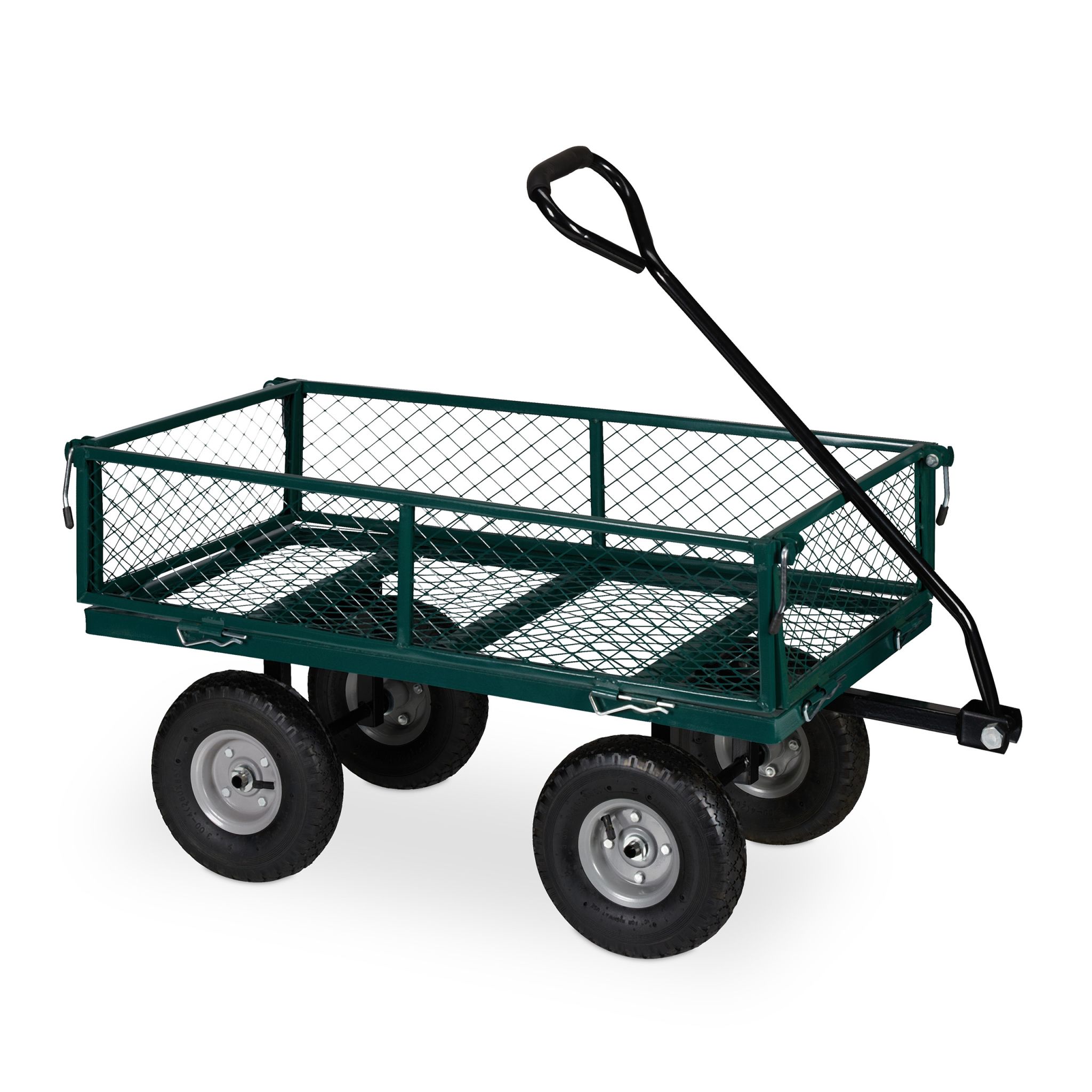 Handwagen Dunkelgrün-Schwarz