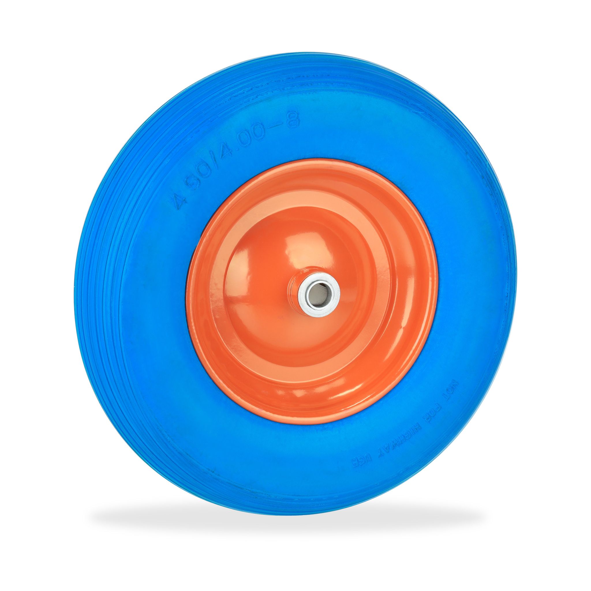 Schubkarrenrad PU 4.80 4.00-8 Blau-Orange