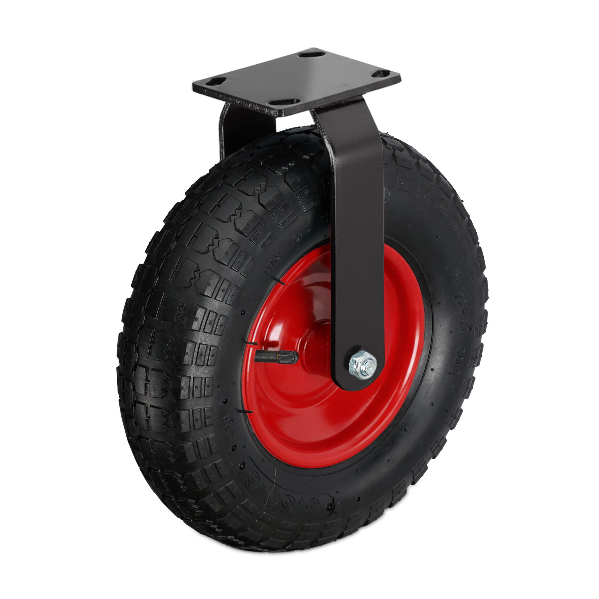 Bockrolle 3.50-4 Rot-Schwarz