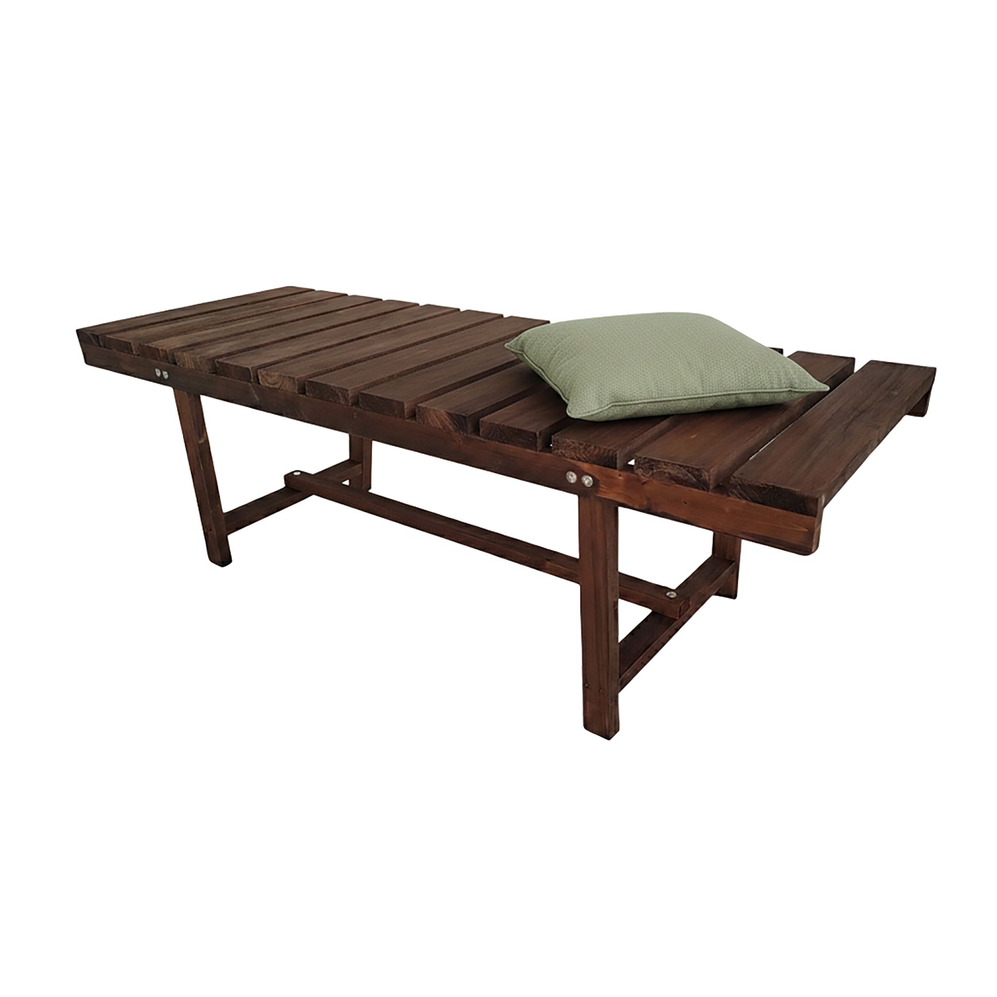 Gartenbank 2-Sitzer Tannenholz Braun