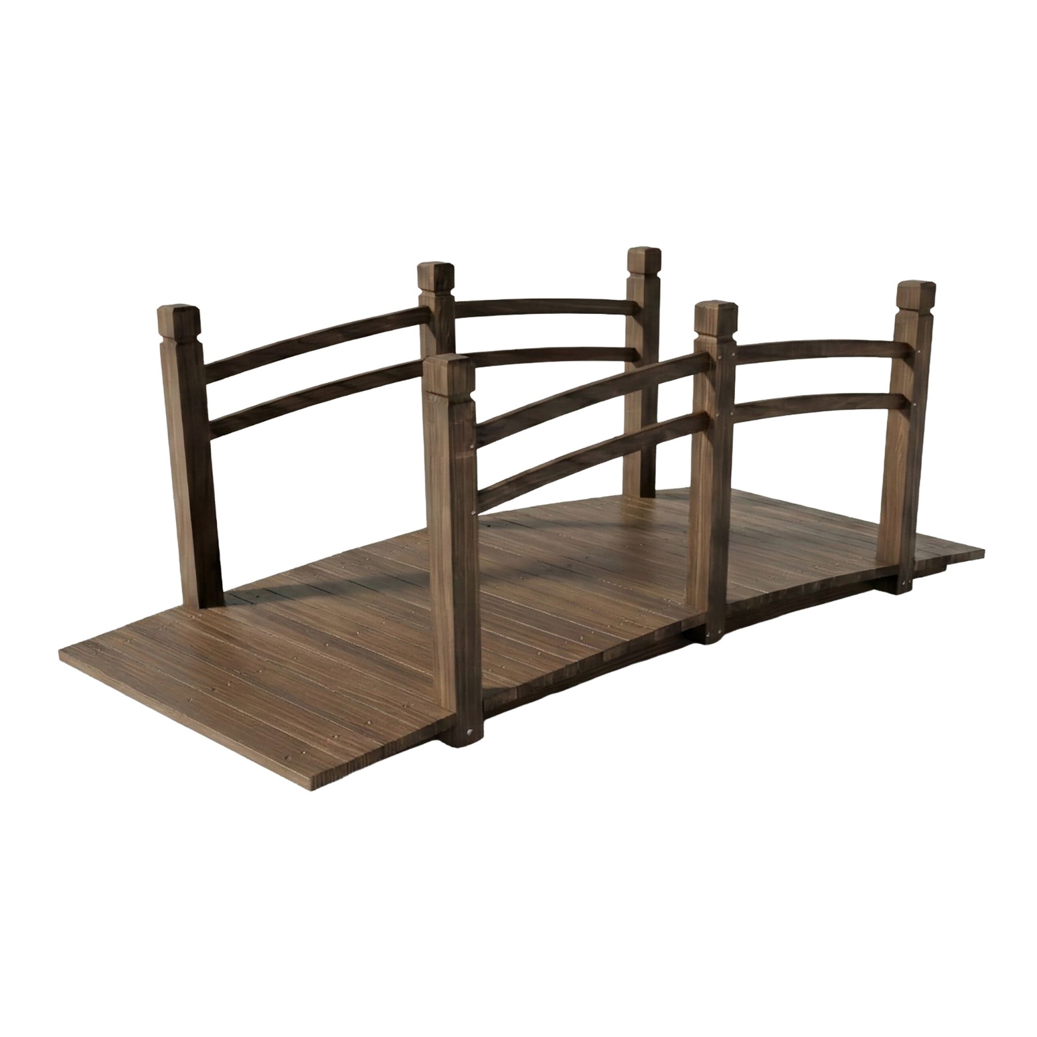 Garten Brücke Tannenholz Braun