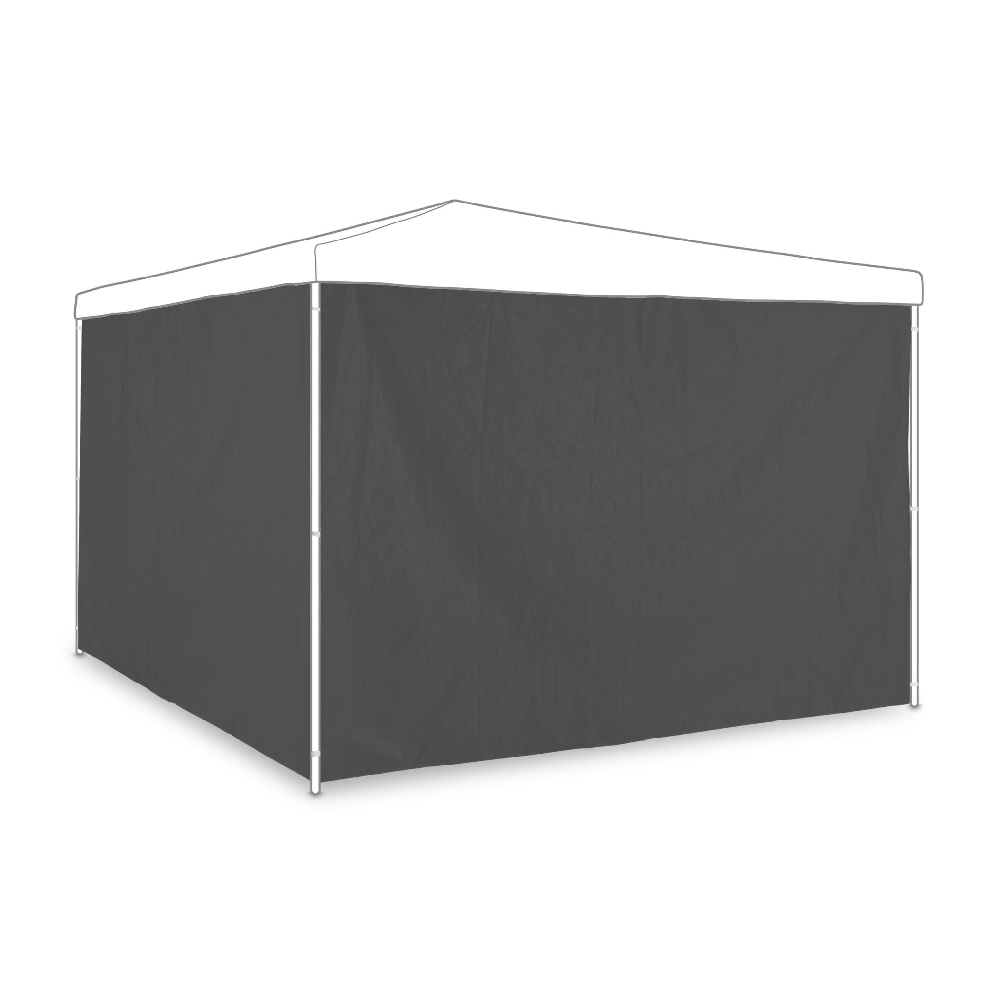 Pavillon Seitenteile 2er-Set Grau