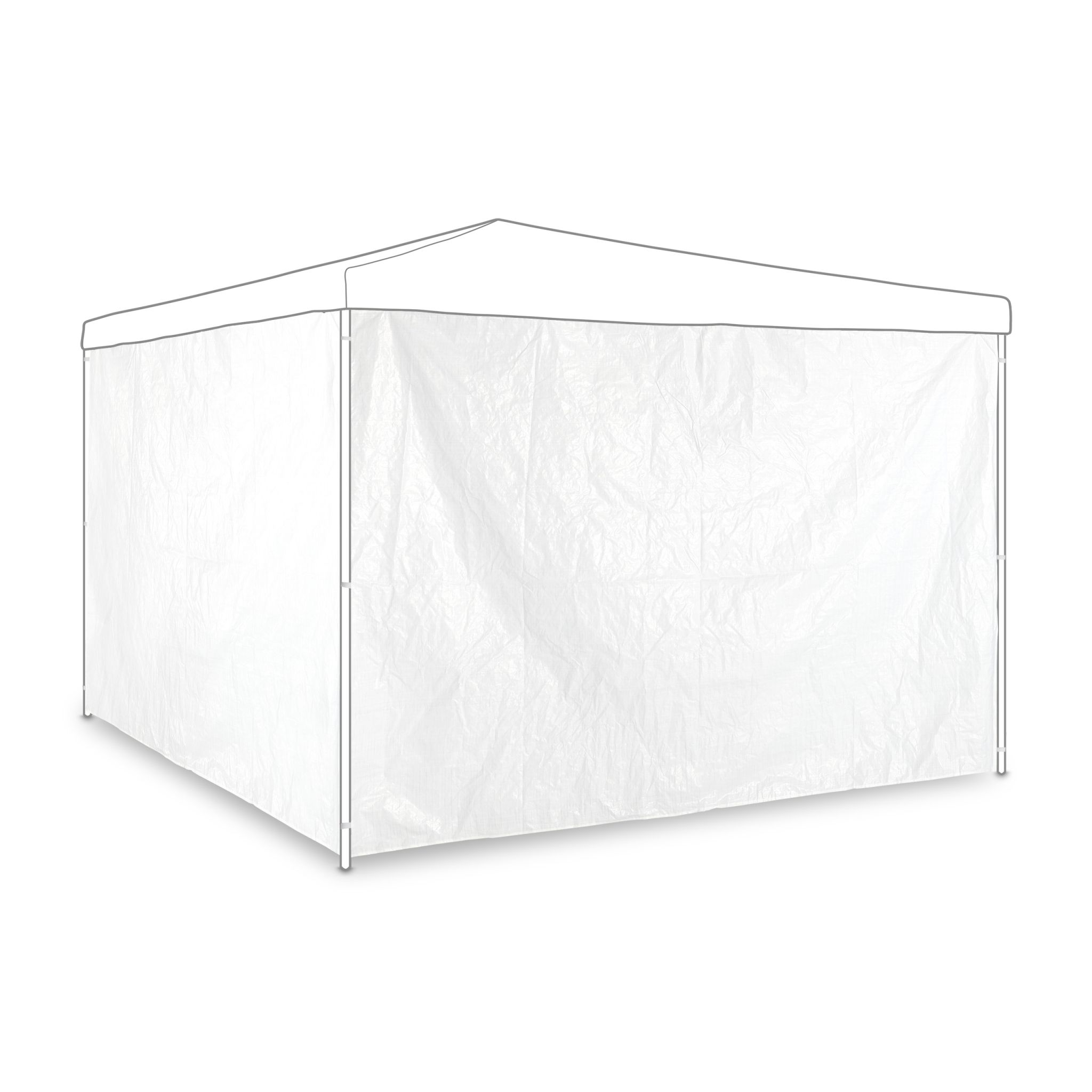 Pavillon Seitenteile 2er-Set weiss Weiss