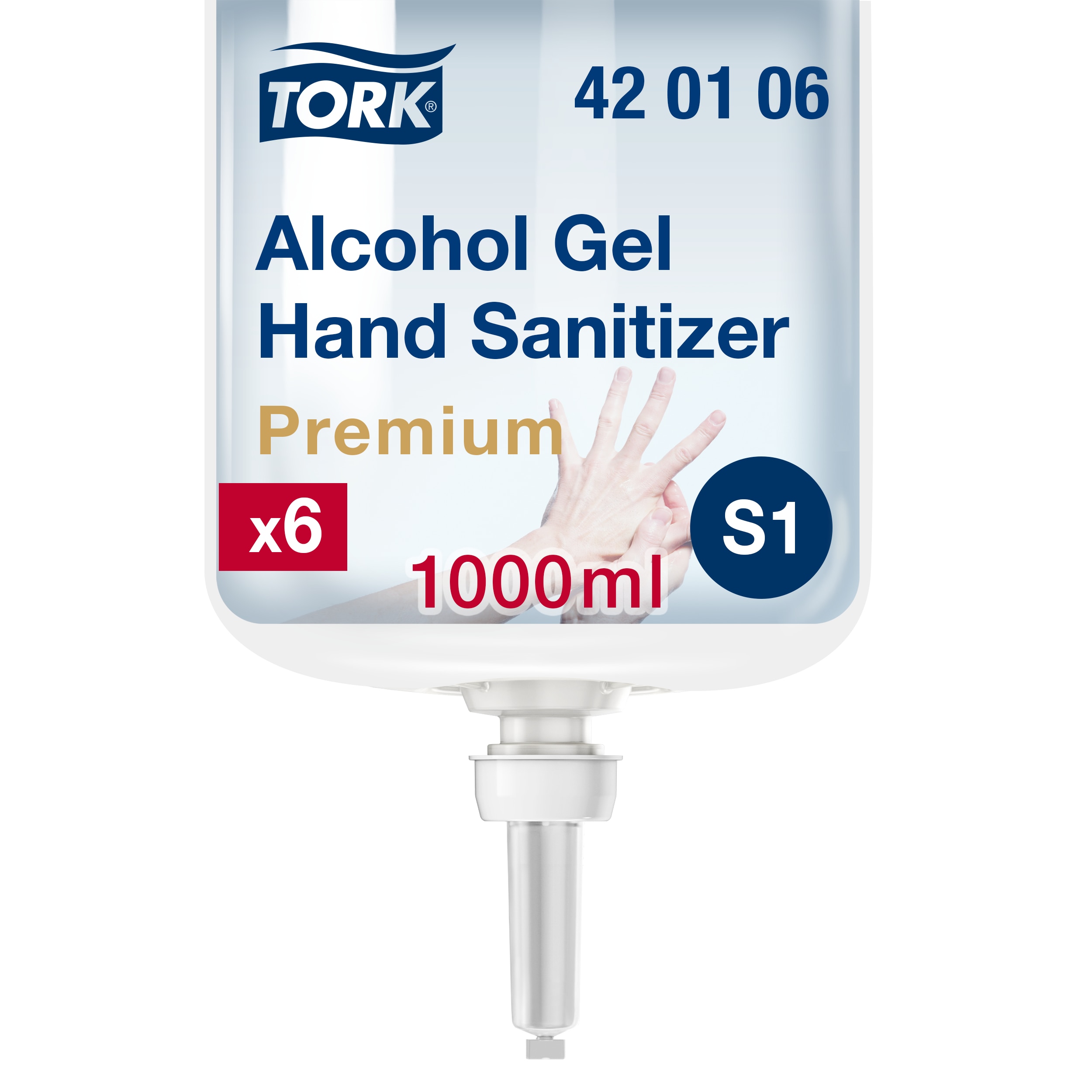 Tork S1 Gel Hånddesinfektion med Alkohol 1 ltr - 1 stk