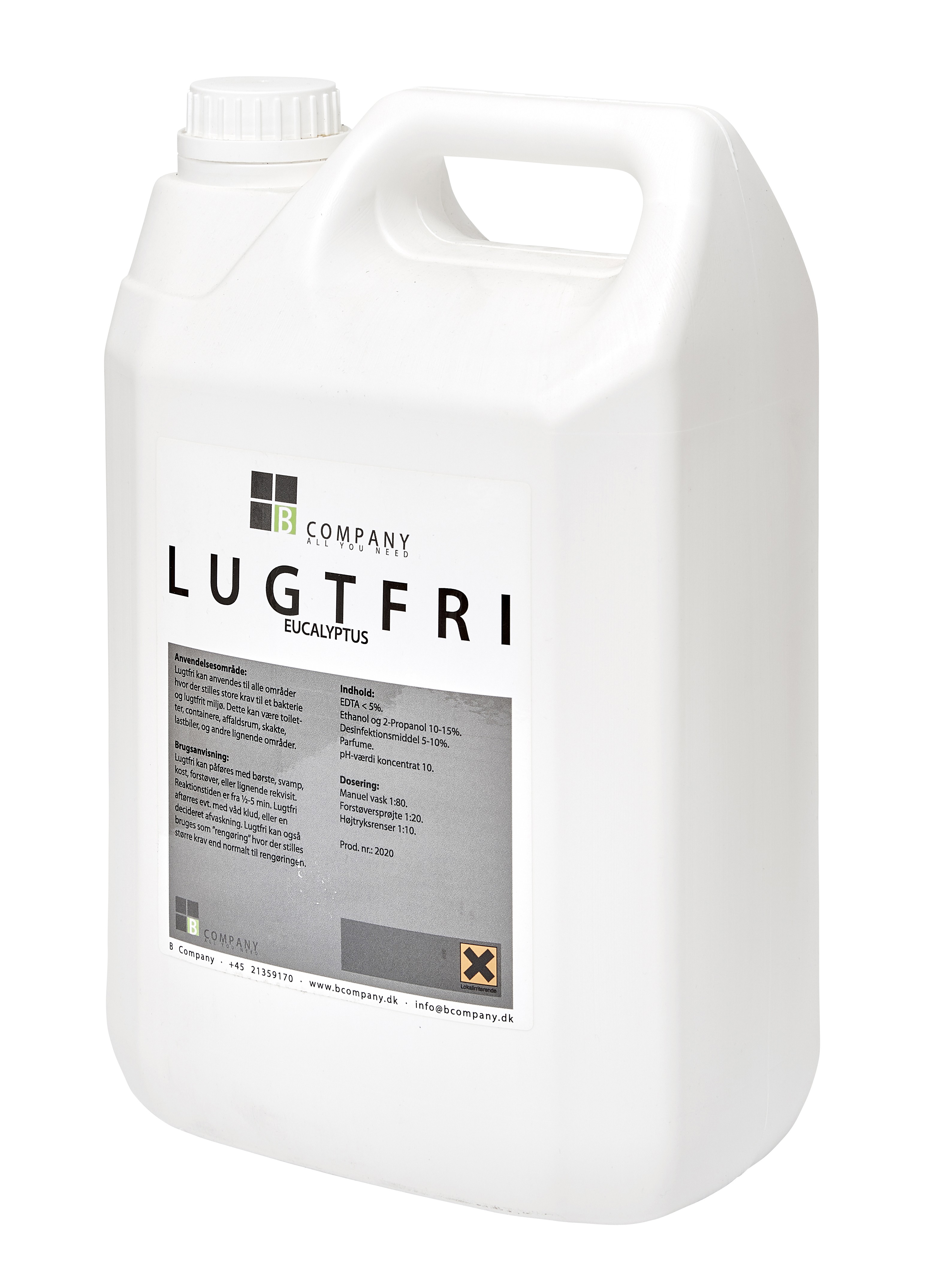 Lugtfri Eucalyptus m. frisk duft - 5 L