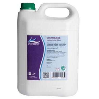 Pristine Cremesæbe Svanemærket m/Parfume uden Parabener - 5 L