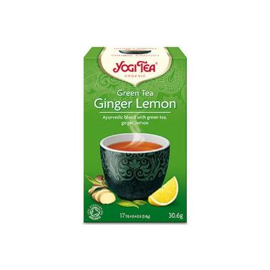 Te Yogi Green Ginger lemon Økologisk 6 x 17 brv/krt