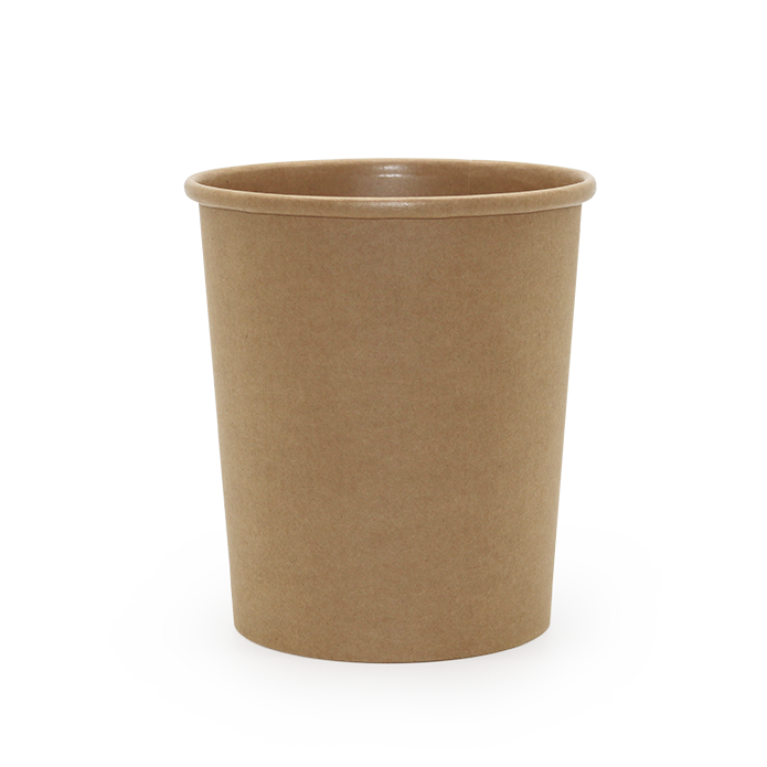Pap Suppebæger 900 ml/32 oz, Ø115 mm Brun - 25 stk/pk