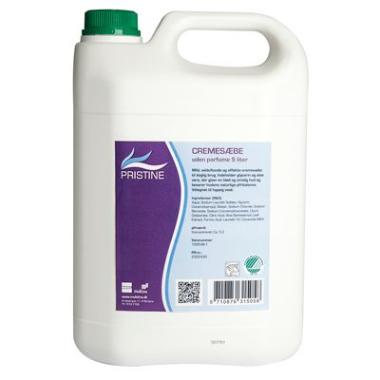 Pristine Cremesæbe Svanemærket uden Parfume/Parabener - 5 L