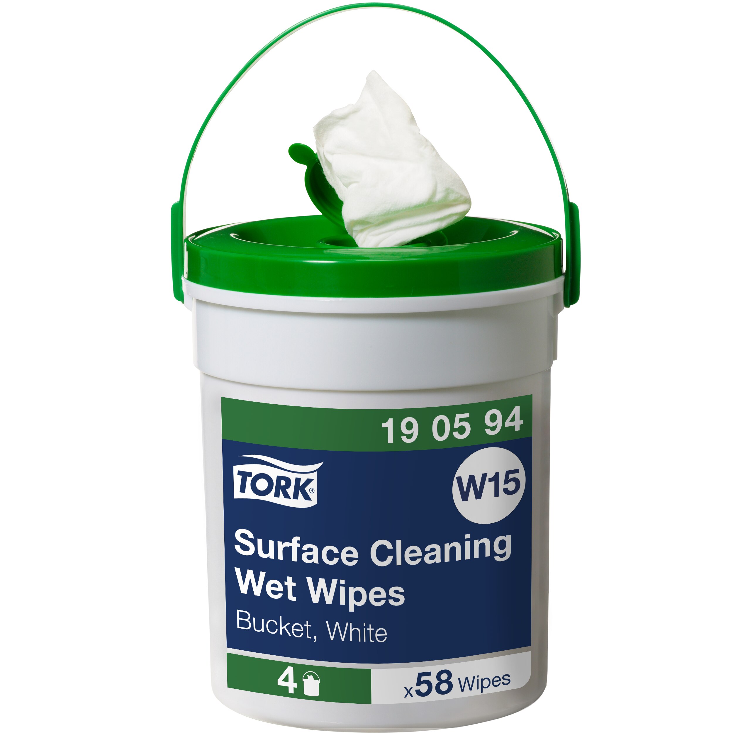 Tork Aftørringsklud Wet Wipe Spand FSC - 58 stk/spd