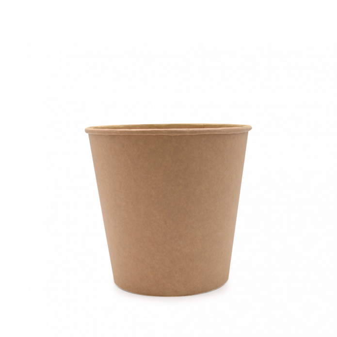 Pap Chicken Bucket/Popcorn Bæger Brun 1750 ml Brun - 50 stk/pk