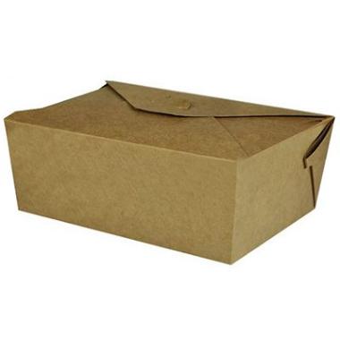 Karton Takeaway Æske 1600 ml Bio Coated Brun - 50 stk/ps
