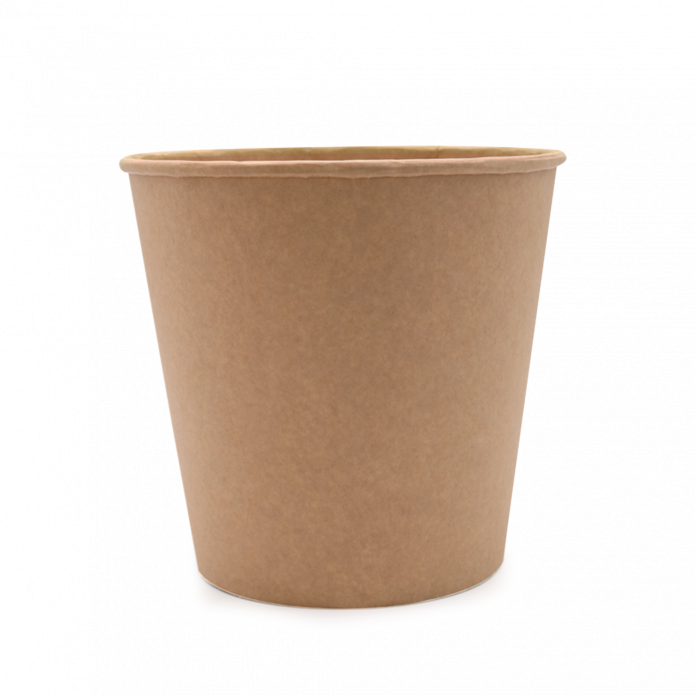 Pap Chicken Bucket/Popcorn Bæger Brun 2500 ml Brun - 50 stk/pk