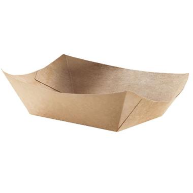 Pap Båd Bionedbrydelig Brun 75 x 48 x 27 mm - 250 stk/ps