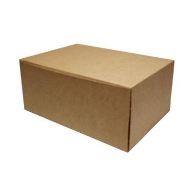 Kageæske m/hængslet låg Brun 180x130x80 mm - 500 stk/krt