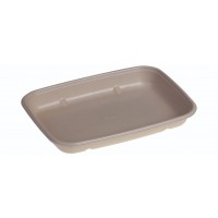 Sukkerrørsfiber Bakke Bio Coated 600 ml 230 x 165 x 30 mm- 100 stk/pk