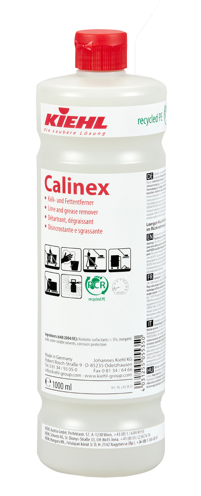 Kiehl Calinex kalk- og fedtfjerner - 1 L