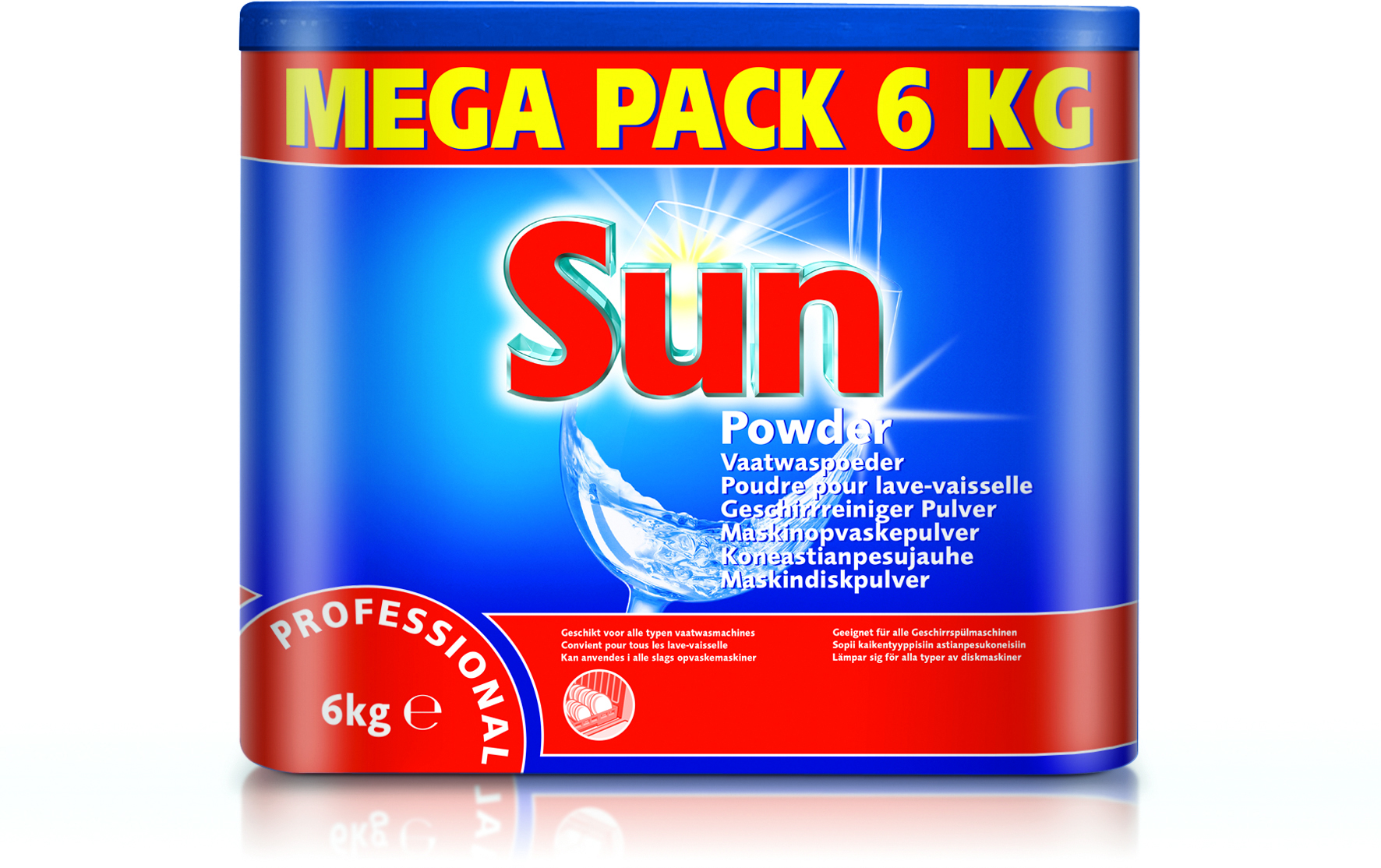 Sun Professional Opvaskepulver - 6 kg/pk
