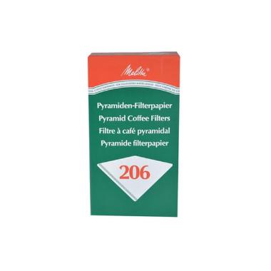 Pyramidefilter nr. 206 hvid, 200 Stk/krt