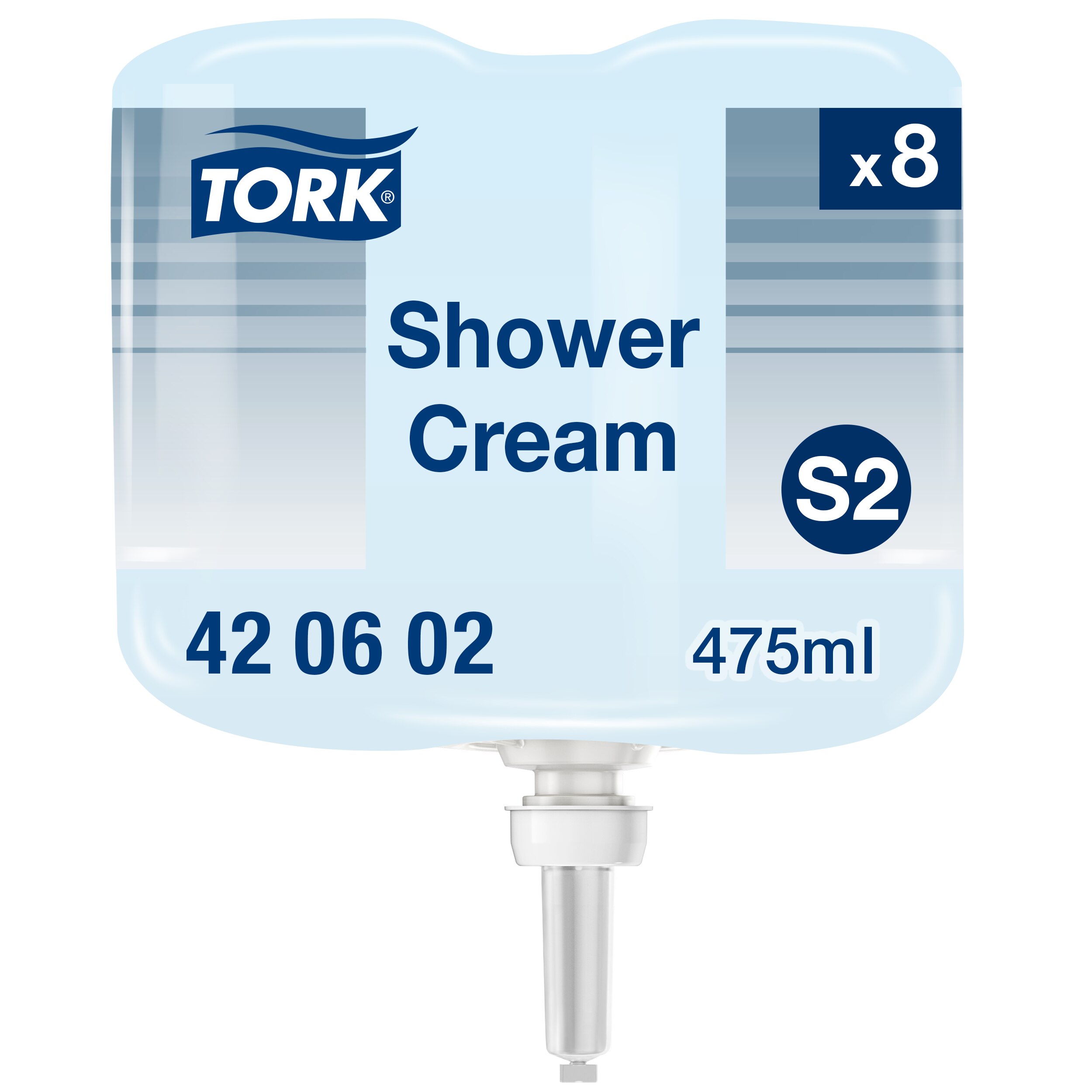 Tork S2 Hair & Body Mini Sæbe Blå, Unisex-duft - 475 ml/stk