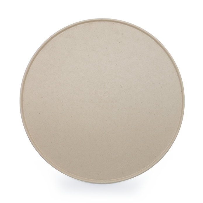 Sukkerrørsfiber Pizzatallerken Brun pfas fri Ø33 cm - 50 stk/pk