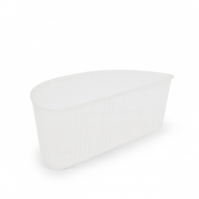 Halv-rums PP indsats 1090-1300 ml salat-/wok skåle klar - 50 stk/pk