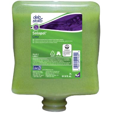 Håndrens Solopol Lime m/parfume t/Cleanse Heavy - 2 L