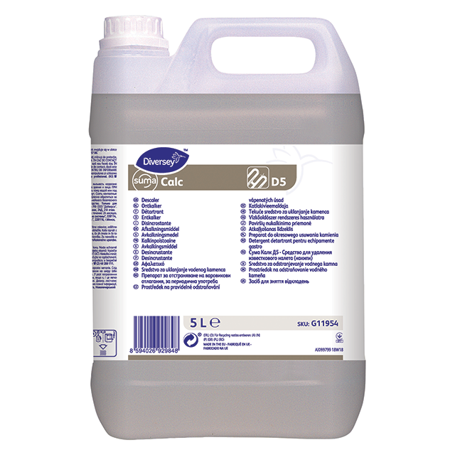 Suma Calc D5 Flydende Afkalker til kaffemaskiner - 5 L/dnk