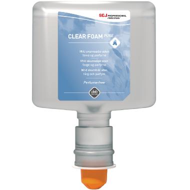 Skumsæbe Clear FOAM Pure Blomstermrk. u/Farve/Parfume - 1.2 L
