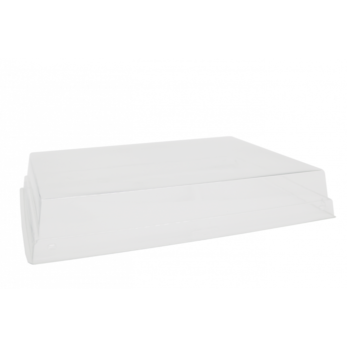 PET låg til 28 x 20 cm kraft bakke - 150 stk/krt