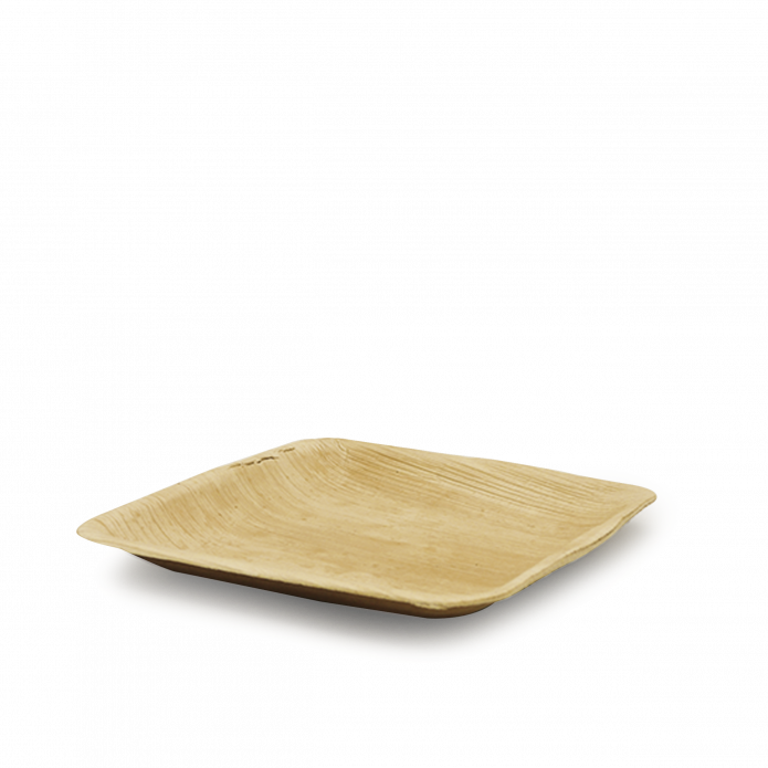 Palmeblad Tallerken 15 x 15 cm - 25 stk/pk