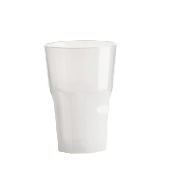 Flergangs Drikkeglas Granity 35 cl Frostet Hvid - 48 stk/pk