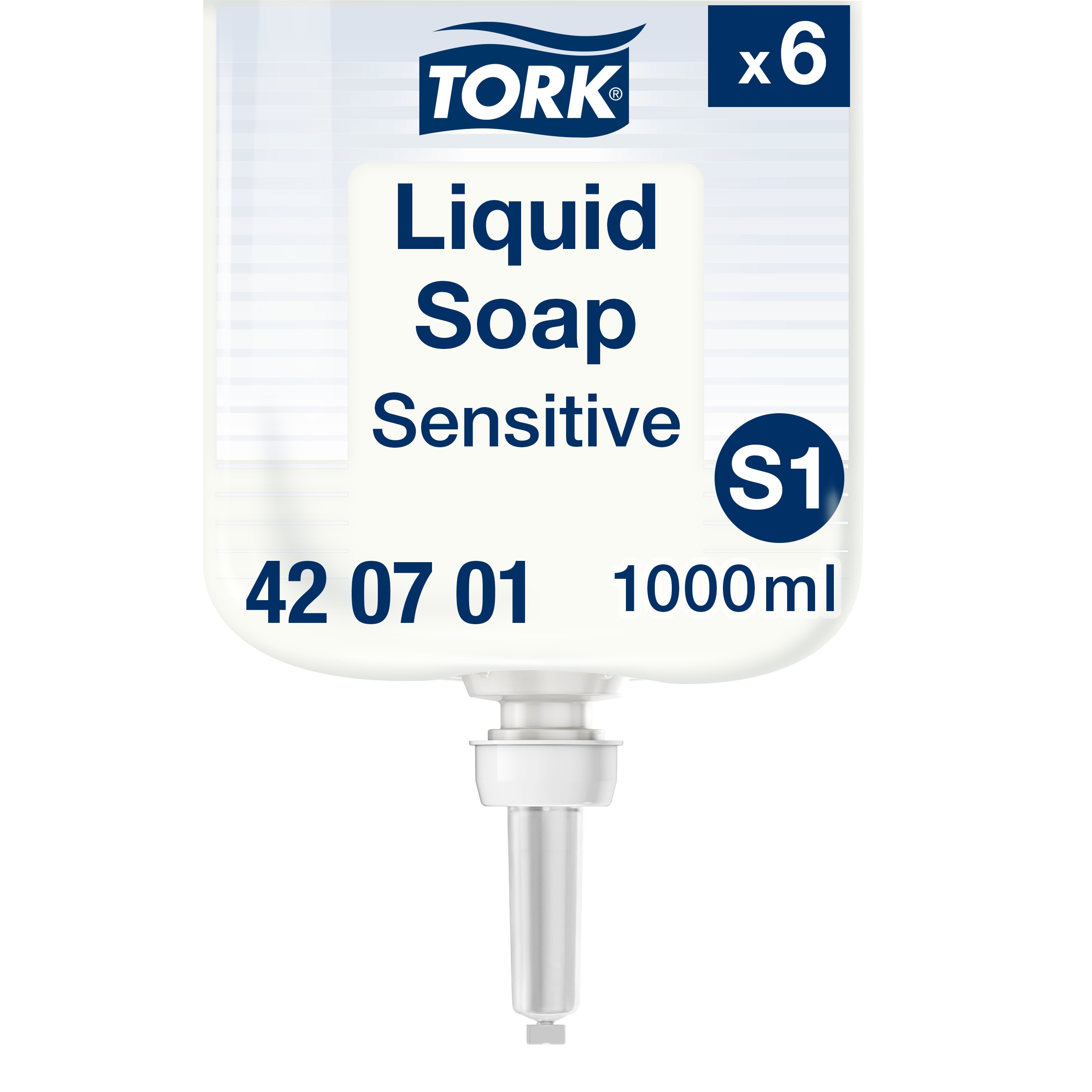 Tork S1 Sensitiv Sæbe, Uparfumeret - 1 L/stk