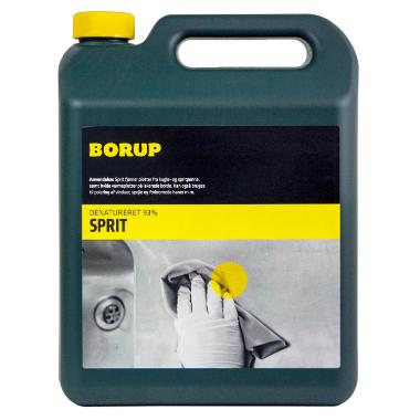 Borup Husholdningssprit 93% denatureret ethanol - 5 L/dnk