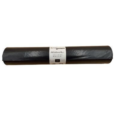 Keepgreen Stærk Affaldssække Sort 125 L 55 my 750x1150 mm - 16 rl x 10 stk/krt