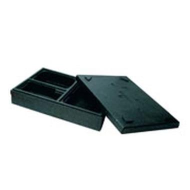 Termokasse 45.5x32x10.5 cm 3-rum EPP Sort 5 stk