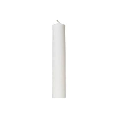 Alterlys Ø80 x 500 mm Ren Stearin Hvid - 4 stk/krt