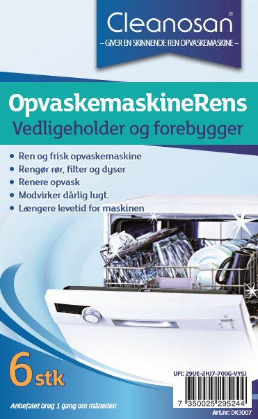Cleanosan OpvaskemaskineRens 6 stk.