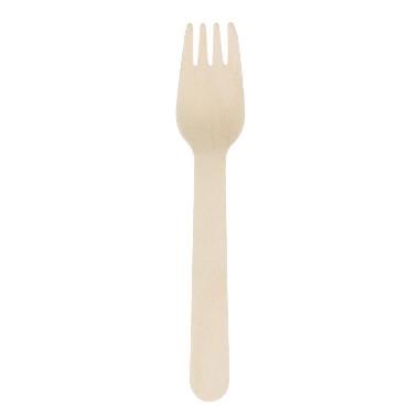 Træ Gaffel Verive 160 mm Voksbehandlet - 100 stk/ps