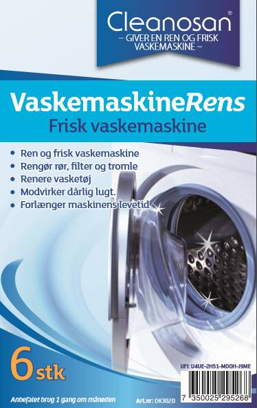 Cleanosan VaskemaskineRens 6 stk.